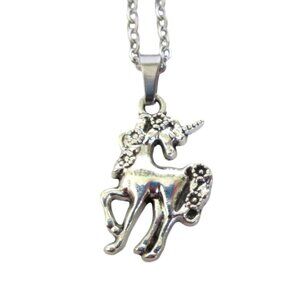 New Unicorn Pendant Necklace on 18" Stainless Chain Magical Jewelry Gift
